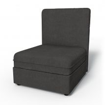 IKEA - Vallentuna Seat Module with High Back and Storage Cover 80x100cm 32x39in, Espresso, Linen - Bemz