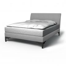 IKEA - Vanvik Bed Frame Cover, Graphite, Linen - Bemz