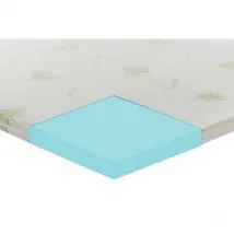 Topper correttore memory foam alto 5cm - rivestimento all’aloe vera - 140x190