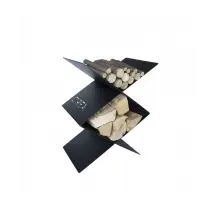 Portalegna Rombo in acciaio - Made in Italy