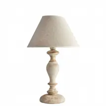 Lampada Da Tavolo Shabby Chic Cascina Bianco Tortora Vintage 1 Luce E27