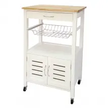 CARRELLO CUCINA RIVER CON RUOTE 56X36X85CM CASACOLLECTION