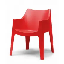 SEDIE COCCOLONA SET DA 2 in TECNOPOLIMERO MADE IN ITALY SCAB DESIGN - Rosso 40