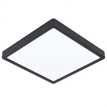 Plafoniera Quadrata Esterno Contemporaneo Argolis-Z Alluminio Nero Led
