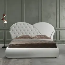 Letto con contenitore Marubi colore bianco