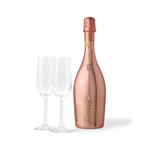 Greetz | Cadeaupakket | Bottega rosé | 75cl met 2 glazen | Alcohol Gift