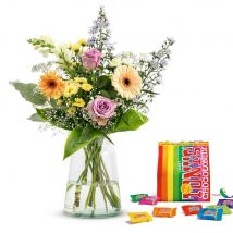 Tony's Chocolonely | Boeket Vreugde | Tiny Tony's Pouch 135g | Flowers