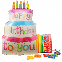 Tony's Chocolonely | Ballon XL | Verjaardagstaart | Tiny Tony's Pouch 135g | Balloon