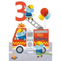 Abacus Cards | Abacus| Verjaardagskaart | brandweerwagen | Giant Card