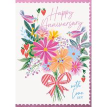 Abacus Cards | Abacus| Jubileum kaart | Happy Anniversary With Love | Standard Card