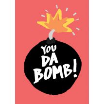 Jolly Awesome | Verjaardagskaart | you da bomb! | Large Card