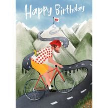Fishuals | Patricia Hooning | Verjaardagskaart | Fiets | Large Card