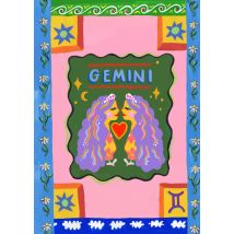 Eleanor Bowmer | Verjaardagskaart | Gemini Zodiac Sign | Giant Card