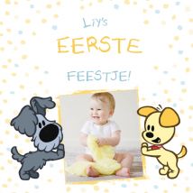 Woezel en Pip | Verjaardagskaart | Eerste verjaardag | Square Card