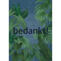 De Merkwaardige Studio | Bedankt kaart | Tropisch | Postcard
