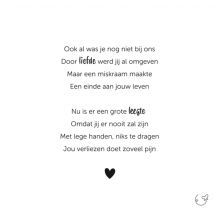 Kleine Vlindervoetjes | Condoleancekaart | Miskraam | Giant Square Card