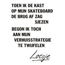 Loesje | Toen ik de kast op mijn skateboard de brug af... | Giant Card