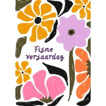 Greetz | Verjaardagskaart | bloemen | Large Card