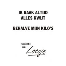 Loesje | Ik raak altijd alles kwijt behalve mijn kilo's | Giant Card