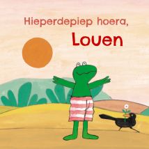 Kikker | Verjaardagskaart | Hieperdepiep hoera | Giant Square Card