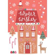 Mifkins | Natalie Alex | Kerstkaart | winter wishes | Large Card