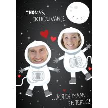 Greetz | Valentijnskaart | fotokaart | astronaut | Standard Card