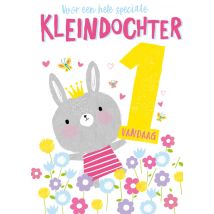 Abacus Cards | Abacus | Verjaardagskaart | kleindochter | konijn | Giant Card