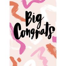 Sadler Jones | Felicitatiekaart| big congrats | Giant Card