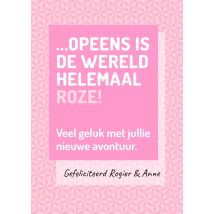 Love Repeat | Geboortekaart | meisje | met naam | Postcard