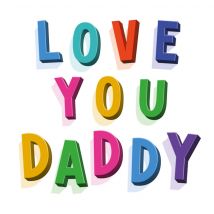 Hello Munki | Vaderdagkaart | love you daddy | Square Card
