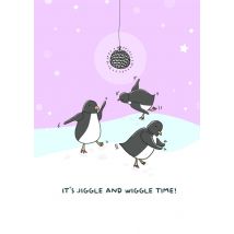 Liefs Jansje | Kerstkaart | pinguin | Standard Card