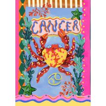 Eleanor Bowmer | Verjaardagskaart | Cancer Zodiac Sign | Giant Card