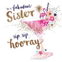 Hotchpotch | To a fabulous sister | Large Square Card