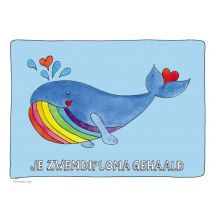 Sandysign | Zwemdiploma | Walvis | Standard Card