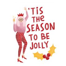 The Cardy Club | Kerstkaart | illustratie | Large Card