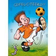 Doodles | Felicitatiekaart | voetbal | illustratie | Giant Card