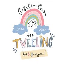 Funny Side Up | Geboortekaart | met naam | Giant Card