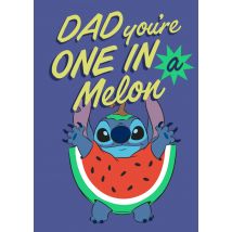 Disney | Vaderdagkaart | Lilo & Stitch | Dad you're one in a melon | Large Card