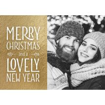 Luckz | Kerstkaart | fotokaart | goud | Giant Card