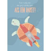 Tante Kaartje | Beterschapskaart | Schildpad | Giant Card