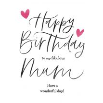 Letters by Julia | Verjaardagskaart | mama | tekst | Giant Card