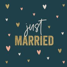 Papercute | Huwelijkskaart | just married | Square Card