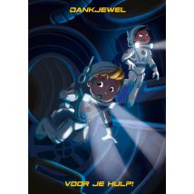André Kuipers en de Kleine Astronauten | De Kleine Astronauten | Bedankt kaart | Missie | Large Card