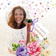 Endless Mae | Verjaardagskaart | Bloemen | Large Square Card