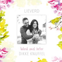 Michelle Dujardin | Beterschapskaart | Lieverd word snel beter | Giant Square Card