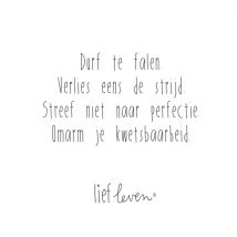 Lief Leven | Durf te valen | Large Square Card