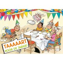 Jan van Haasteren Junior | Verjaardag | taart | Large Card