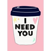 Jolly Awesome | Valentijnskaart | koffie | Giant Card