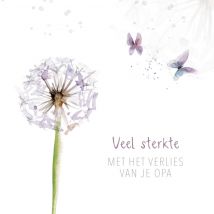 Michelle Dujardin | Condoleancekaart | Veel sterkte | Large Square Card