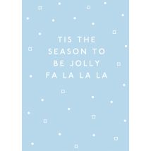 Sadler Jones | Kerstkaart | Blauw | Jolly | Large Card